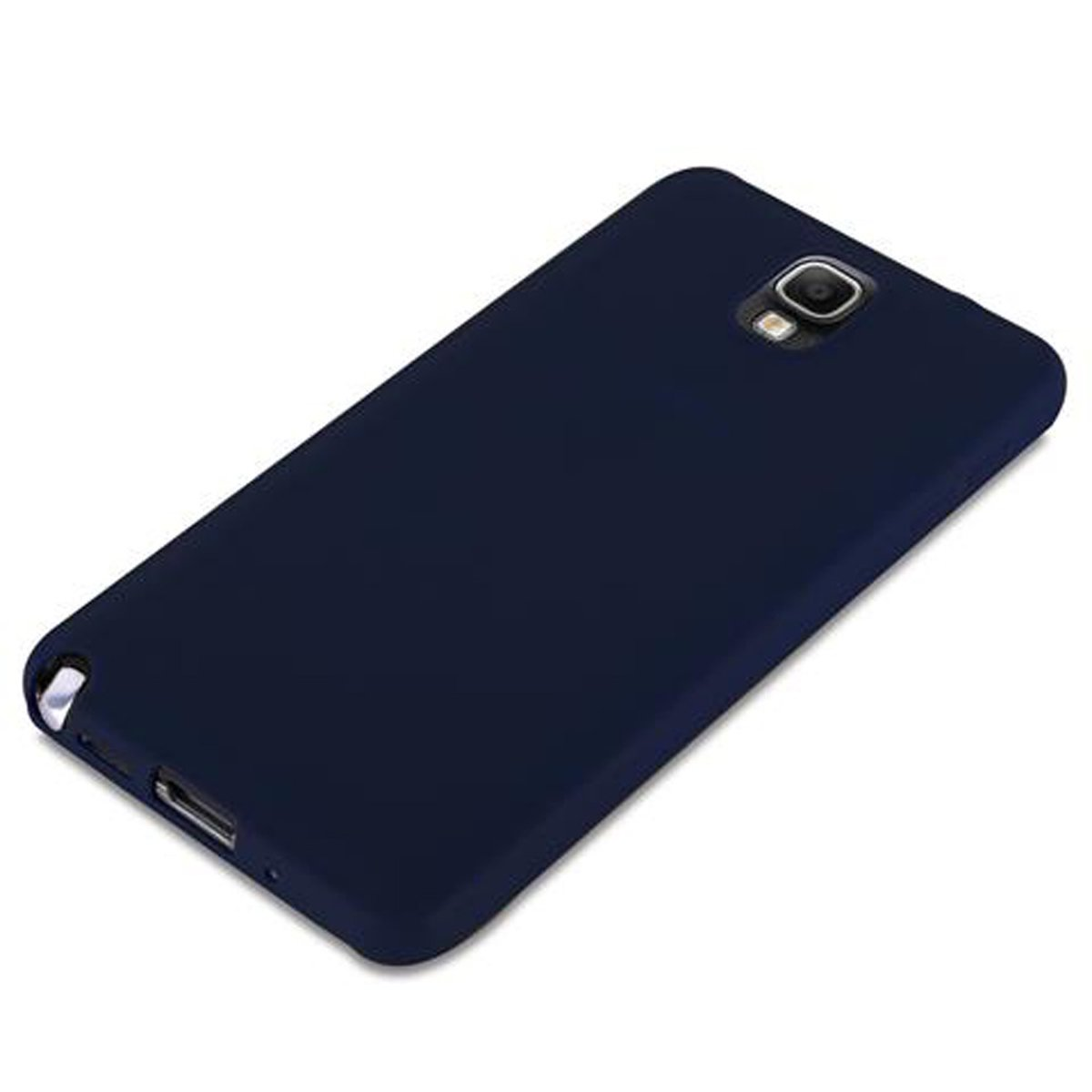 CADORABO Hülle im TPU Style, Candy NOTE CANDY Galaxy Backcover, 3, BLAU DUNKEL Samsung