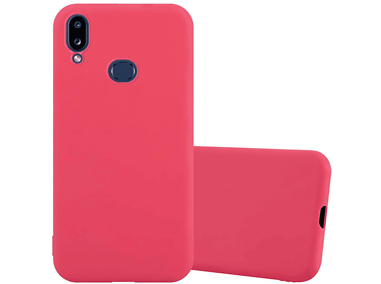 M01s, TPU Hülle ROT A10s im / CADORABO Galaxy Backcover, CANDY Candy Style, Samsung,