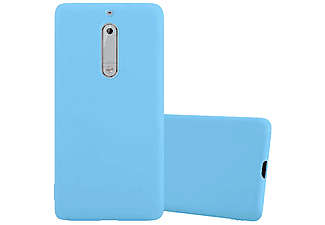 carcasa de móvil  - Funda flexible para móvil - Carcasa de TPU Silicona ultrafina CADORABO, Nokia, 5, candy azul