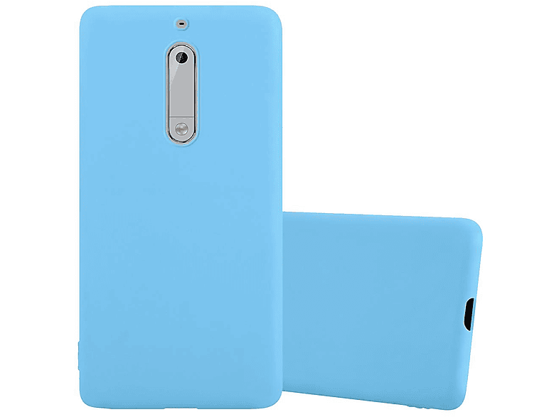 Custodia Cadorabo Per Nokia 5.1 / Nokia 5 (2018) – Cover Sottile In Silicone TPU Candy Blu, Antiurto