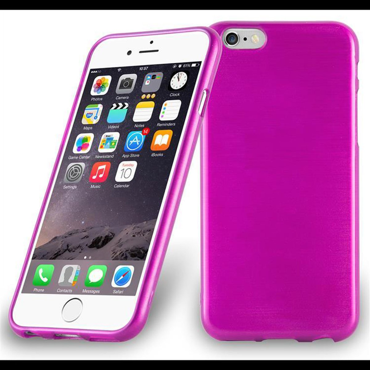 CADORABO TPU Brushed / 6 Hülle, PINK 6S, Backcover, Apple, iPhone