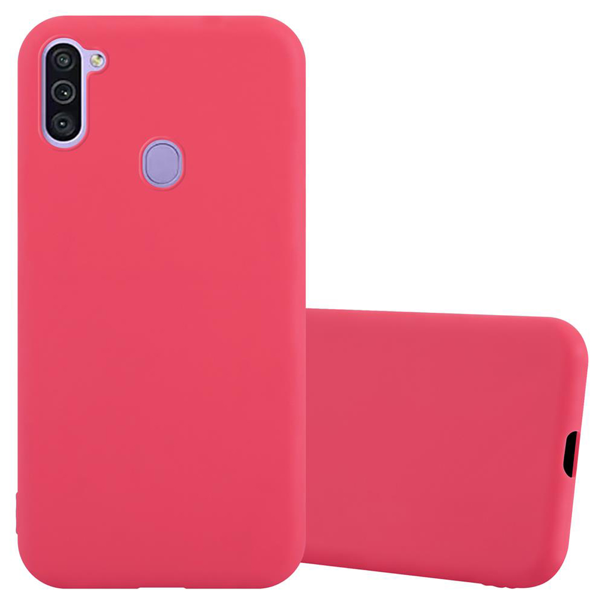 Style, Samsung, CADORABO Galaxy A11 ROT Candy Hülle TPU / Backcover, im CANDY M11,