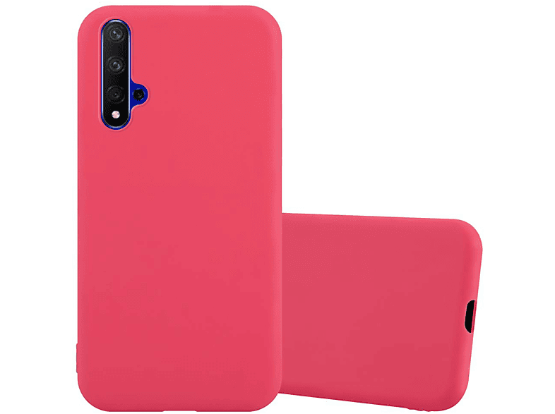 Funda/ carcasa de Silicona para Huawei Nova 5T/ Honor 20- Rojo