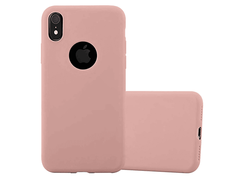 ROSA im Backcover, iPhone Style, Hülle TPU XR, CADORABO Apple, CANDY Candy