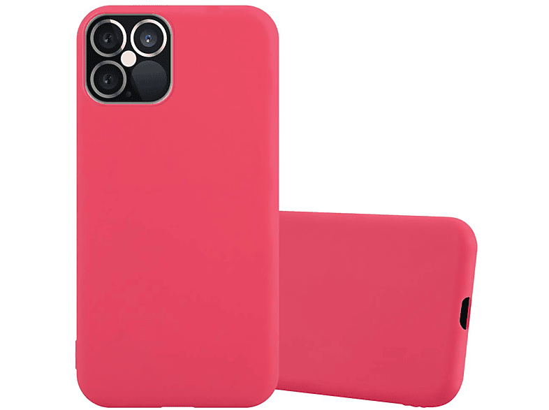 CADORABO Hülle im TPU Candy Style, Backcover, Apple, iPhone 12 PRO MAX, CANDY ROT