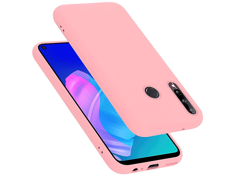 CADORABO Hülle Style, LIQUID PINK Liquid Huawei, LITE Case E, im P40 Backcover, Silicone