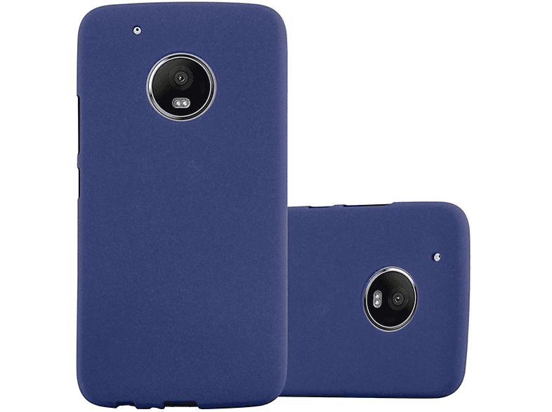 CADORABO TPU BLAU Motorola, G5, Frosted DUNKEL Schutzhülle, Backcover, FROST MOTO