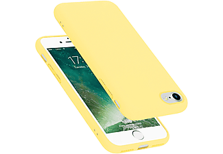 carcasa de móvil  - Funda flexible para móvil - Carcasa de TPU Silicona ultrafina CADORABO, Apple, iPhone 7 / 7S / 8 / SE 2020, liquid amarillo