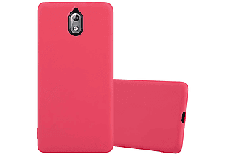 carcasa de móvil  - Funda flexible para móvil - Carcasa de TPU Silicona ultrafina CADORABO, Nokia, 3.1 / Nokia 3 2018, candy rojo