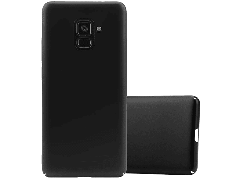 Style, Galaxy SCHWARZ Samsung, 2018, Hard Hülle im Case Matt Metall Backcover, CADORABO A8 METALL