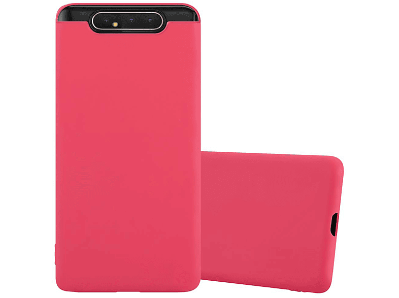 CADORABO Hülle im 4G, Samsung, / A80 Backcover, ROT A90 Galaxy Candy Style, TPU CANDY