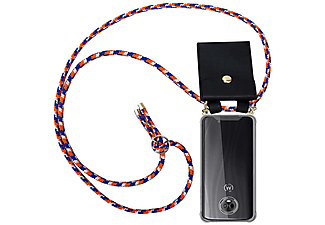 carcasa de móvil  - Funda flexible para móvil - Carcasa de TPU Silicona ultrafina CADORABO, Motorola, MOTO G6 PLUS, naranja azul blanco
