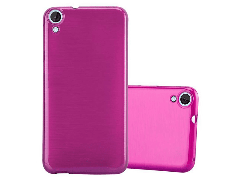 CADORABO TPU Brushed Hülle, Backcover, HTC, Desire 820, PINK