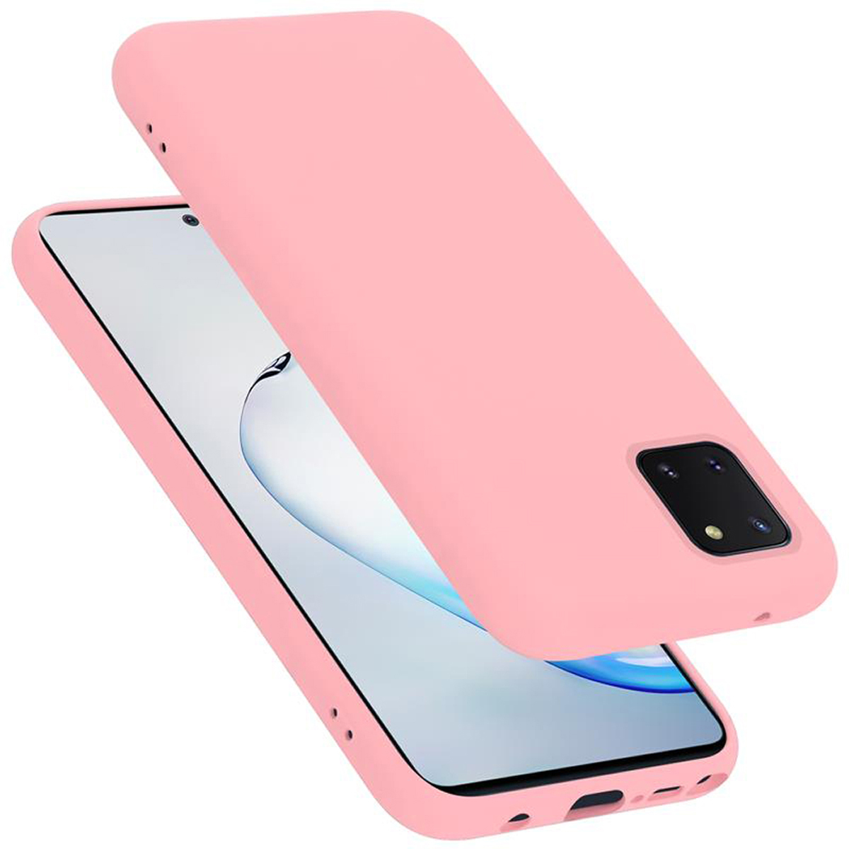 CADORABO Hülle im Liquid LIQUID 10 NOTE LITE M60s, A81 Case Galaxy Samsung, Style, / Backcover, PINK / Silicone