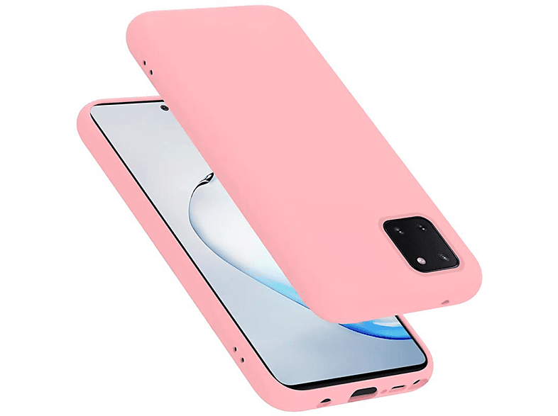 CADORABO Hülle im Liquid Silicone Case Style, Backcover, Samsung, Galaxy A81 / NOTE 10 LITE / M60s, LIQUID PINK