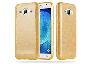 carcasa de móvil Funda flexible para móvil - Carcasa de TPU Silicona ultrafina;CADORABO, Samsung, Galaxy J5 2015 -5, polvo de estrellas dorado