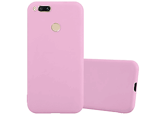carcasa de móvil  - Funda flexible para móvil - Carcasa de TPU Silicona ultrafina CADORABO, Xiaomi, 5x / A1, candy rosa