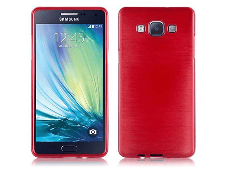 CADORABO TPU Brushed Hülle, Backcover, Samsung, Galaxy A5 2015, ROT