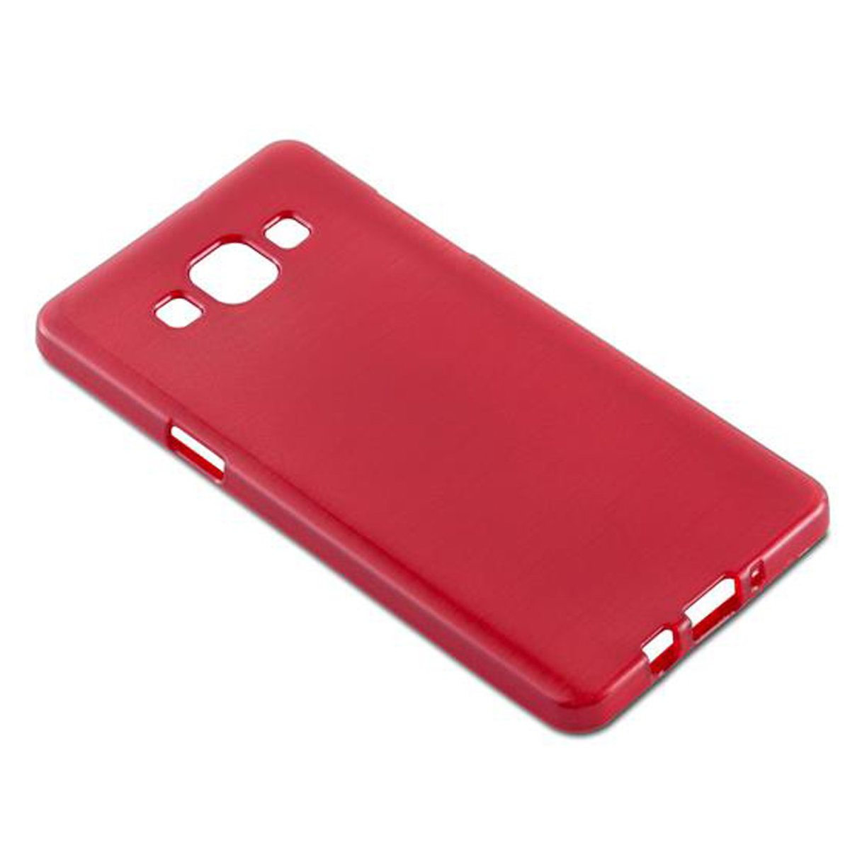 CADORABO ROT Samsung, Backcover, Brushed Hülle, Galaxy 2015, A5 TPU