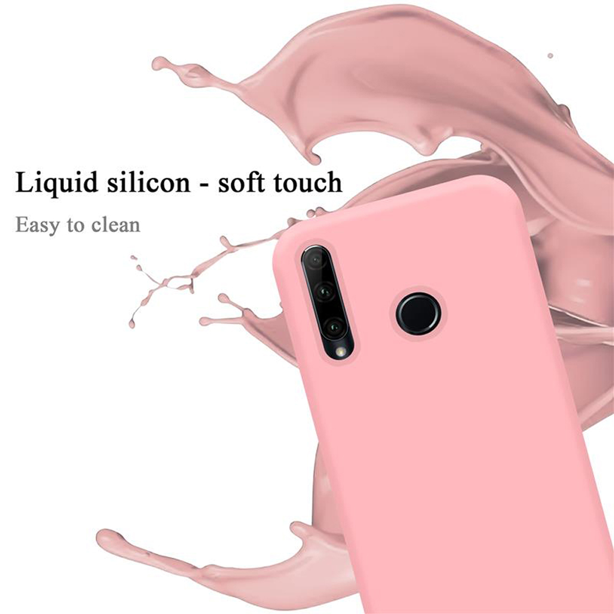 CADORABO Hülle im Huawei / LITE 20 9S, LIQUID 10i Silicone Backcover, PINK / Style, Enjoy 20i Liquid Honor, / Case