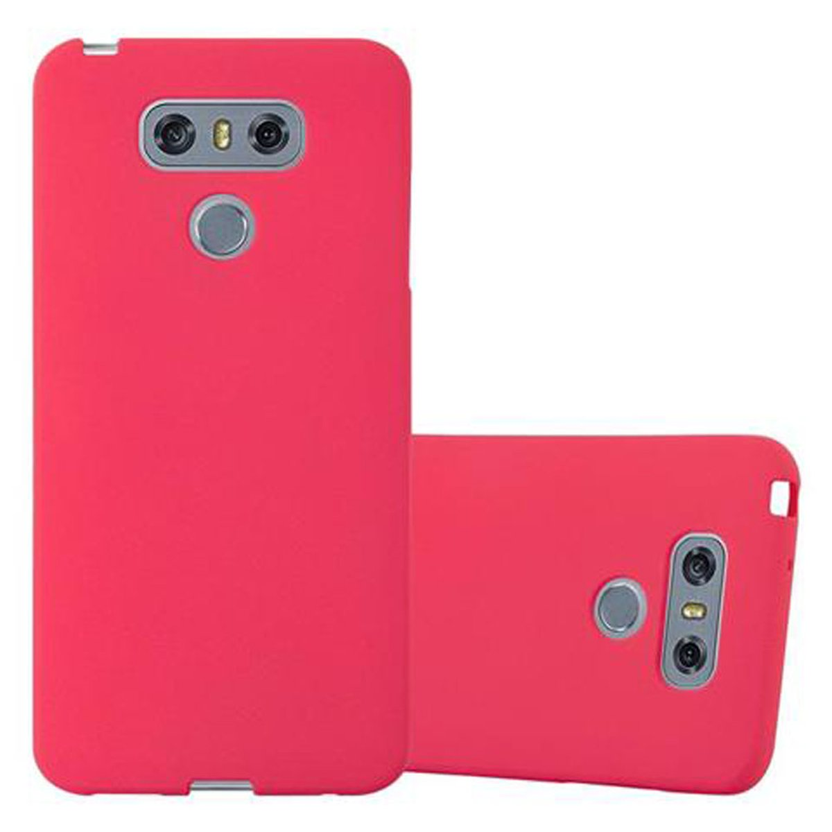 CADORABO TPU G6, Backcover, Frosted Schutzhülle, LG, FROST ROT