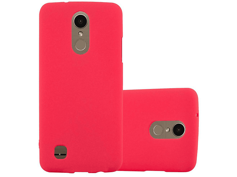 CADORABO TPU Frosted Schutzhülle, Backcover, LG, K10 2017 US Version, FROST ROT