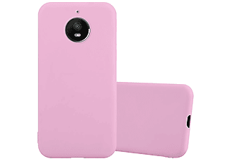 carcasa de móvil  - Funda flexible para móvil - Carcasa de TPU Silicona ultrafina CADORABO, Motorola, Moto E4 PLUS, candy rosa