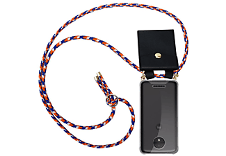 carcasa de móvil Funda flexible para móvil - Carcasa de TPU Silicona ultrafina;CADORABO, Motorola, MOTO C, naranja azul blanco