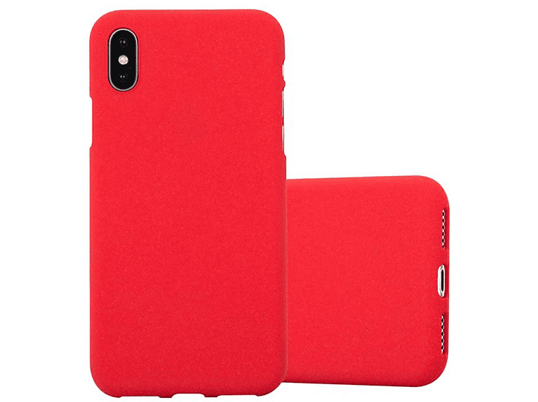 CADORABO TPU Frosted Schutzhülle, Backcover, ROT X FROST / XS, Apple, iPhone