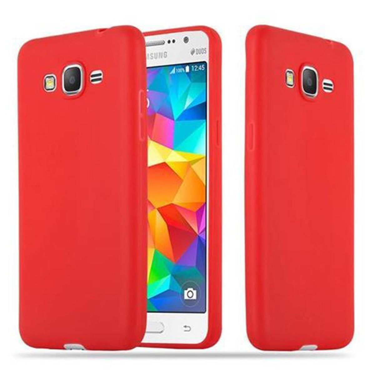 im Style, GRAND Backcover, Hülle CADORABO ROT Galaxy PRIME, TPU Samsung, Candy CANDY