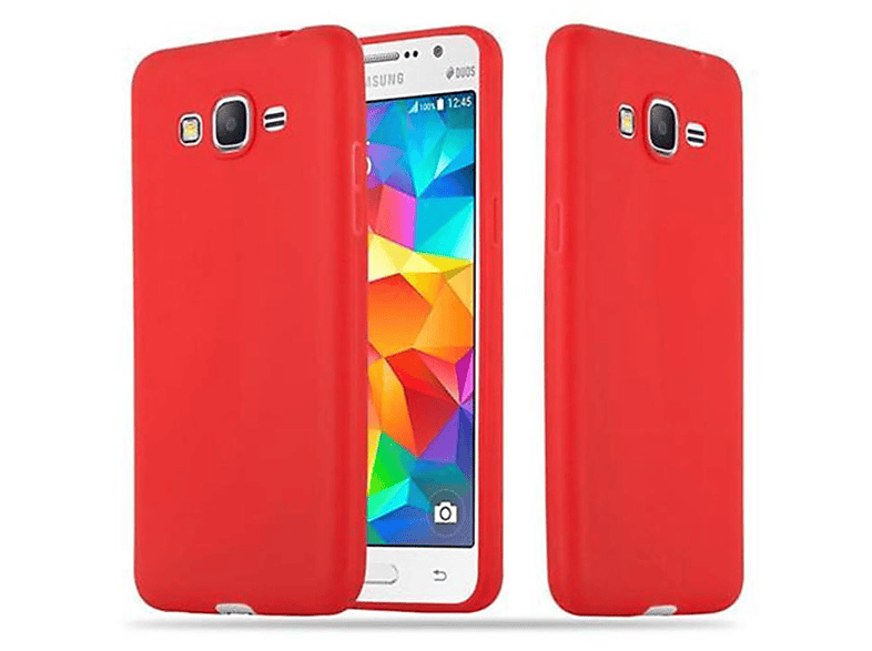 CADORABO Hülle im TPU Candy Style, Backcover, Samsung, Galaxy GRAND PRIME, CANDY ROT