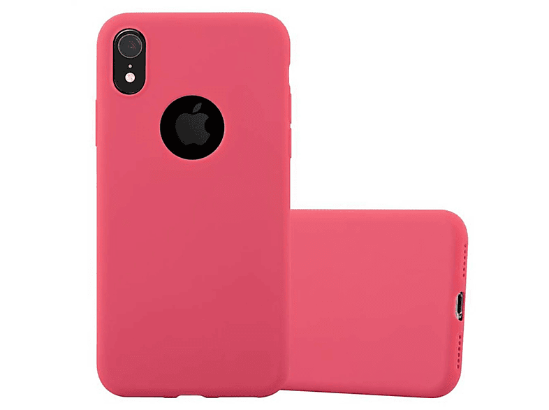CADORABO Hülle iPhone Candy CANDY im Apple, TPU Backcover, Style, XR, ROT