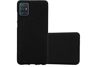 carcasa de móvil  - Funda flexible para móvil - Carcasa de TPU Silicona ultrafina CADORABO, Samsung, Galaxy A51 5G, frost negro