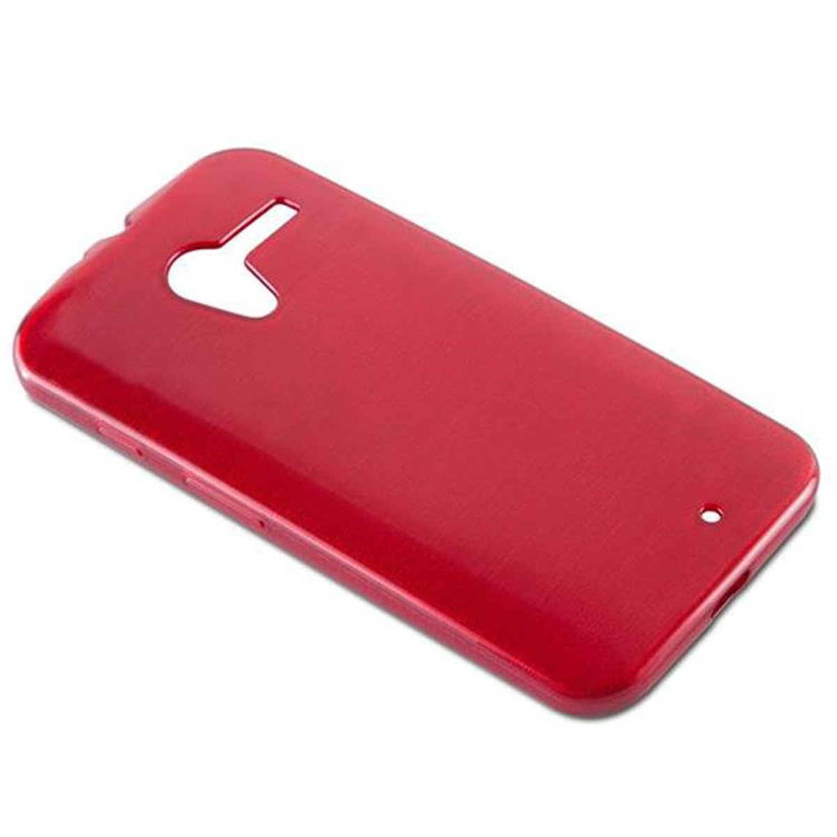 CADORABO TPU MOTO Hülle, ROT X, Backcover, Brushed Motorola,