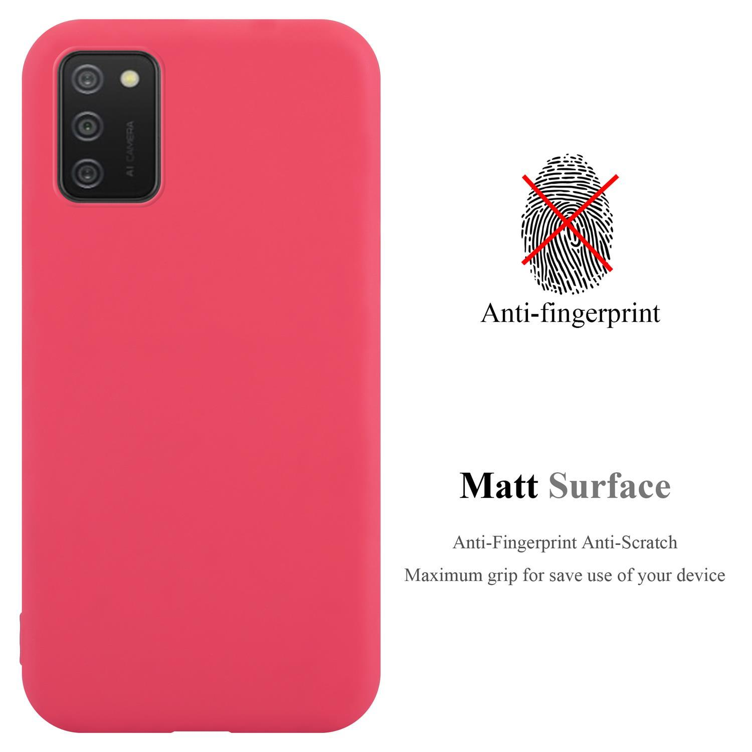 TPU Candy CADORABO Backcover, Samsung, CANDY im Galaxy ROT Style, Hülle A02s,