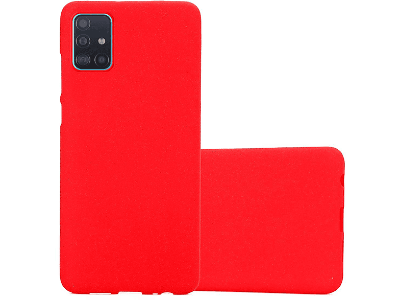 CADORABO TPU Frosted Schutzhülle, Backcover, Samsung, Galaxy A51 4G / M40s, FROST ROT | Backcover