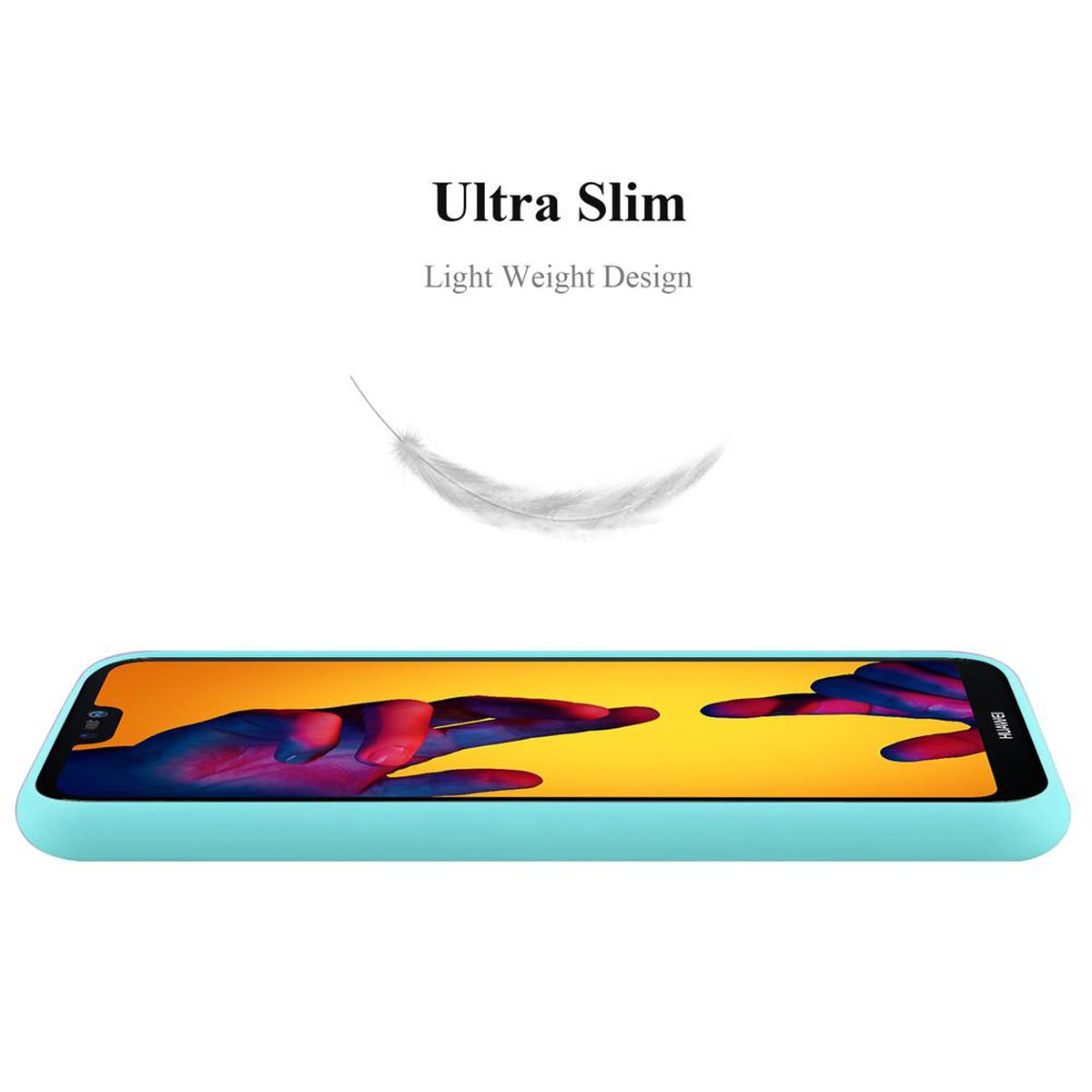 im Hülle Huawei, CANDY / Candy TPU Style, BLAU Backcover, LITE NOVA 2018 CADORABO 3E, P20