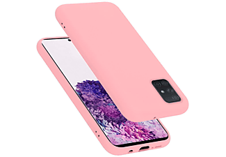 carcasa de móvil  - Funda flexible para móvil - Carcasa de TPU Silicona ultrafina CADORABO, Samsung, Galaxy A71 5G, liquid rosa