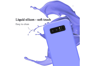 carcasa de móvil  - Funda flexible para móvil - Carcasa de TPU Silicona ultrafina CADORABO, Samsung, Galaxy NOTE 8, liquid lila claro