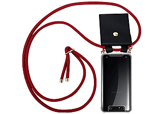 carcasa de móvil  - Funda flexible para móvil - Carcasa de TPU Silicona ultrafina CADORABO, Samsung, Galaxy A80 / A90, rojo rubí