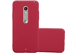 carcasa de móvil Funda rígida para móvil de plástico duro – Carcasa Hard Cover protección;CADORABO, Motorola, MOTO X PLAY, frosty rojo