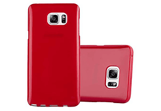 carcasa de móvil Funda flexible para móvil - Carcasa de TPU Silicona ultrafina;CADORABO, Samsung, Galaxy NOTE 5, jelly rojo