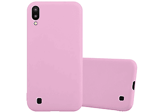 carcasa de móvil  - Funda flexible para móvil - Carcasa de TPU Silicona ultrafina CADORABO, Samsung, Galaxy M10, candy rosa