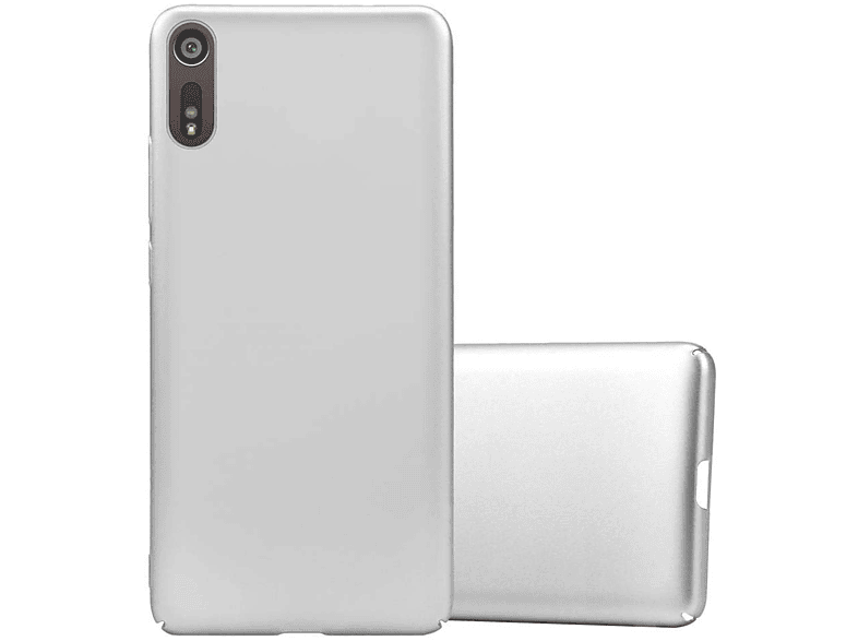 CADORABO Hülle im Hard Case Matt Metall Style, Backcover, Sony, Xperia XZ / XZs, METALL SILBER