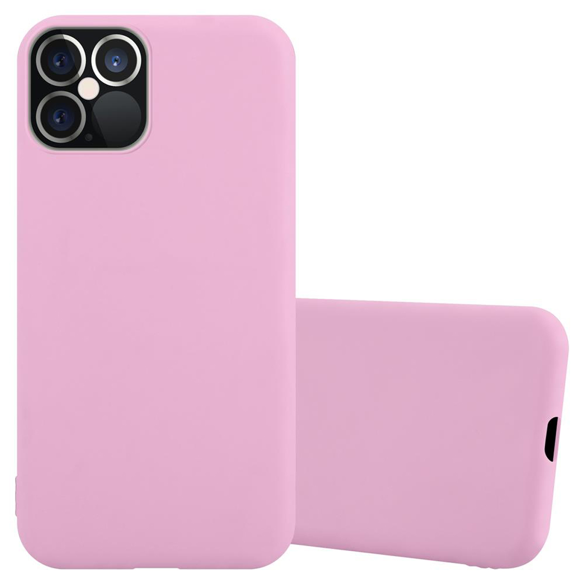 Hülle MAX, 12 Candy Backcover, CADORABO iPhone PRO ROSA CANDY Style, TPU Apple, im