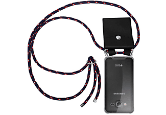 carcasa de móvil Funda flexible para móvil - Carcasa de TPU Silicona ultrafina;CADORABO, Samsung, Galaxy J3 / J3 DUOS 2016, azul rojo blanco punto