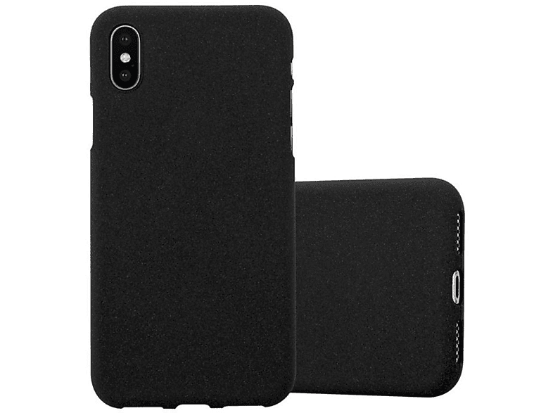 Silikon XS, FROST X Backcover, iPhone Apple, Frosted CADORABO SCHWARZ Hülle, / TPU
