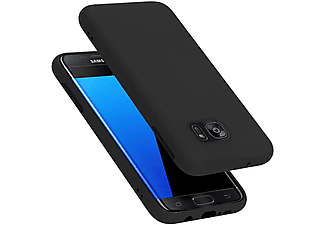 carcasa de móvil  - Funda flexible para móvil - Carcasa de TPU Silicona ultrafina CADORABO, Samsung, Galaxy S7 EDGE, liquid negro