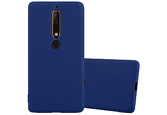 carcasa de móvil  - Funda flexible para móvil - Carcasa de TPU Silicona ultrafina CADORABO, Nokia, 6 2018 / Nokia 44202, candy azul oscuro