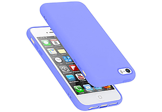 carcasa de móvil  - Funda flexible para móvil - Carcasa de TPU Silicona ultrafina CADORABO, Apple, iPhone 5, liquid lila claro